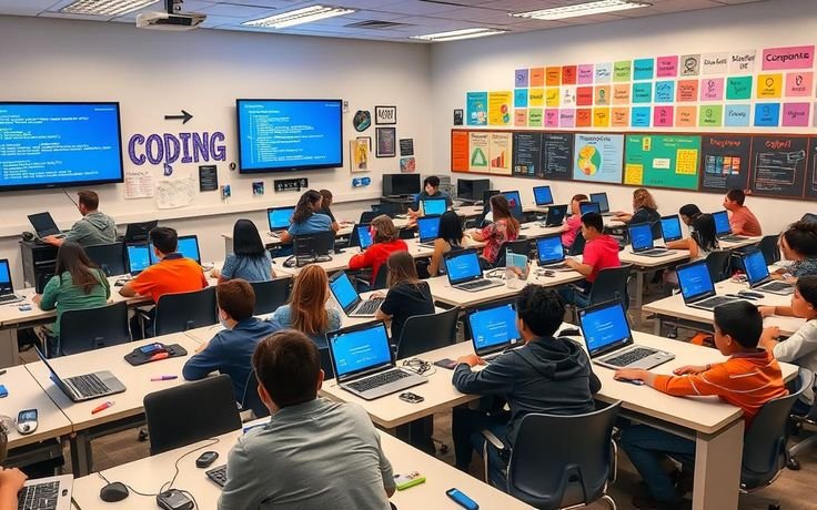 Modern computer lab at VAREEN Academy